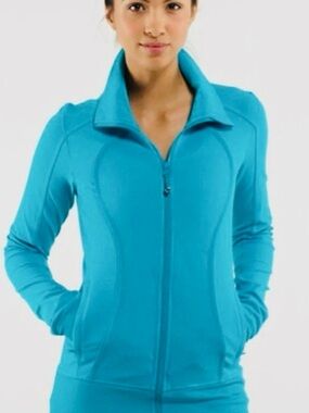 lululemon Contempo Turquoise Zip-Up Jacket